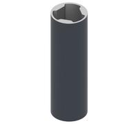 Tube pour poignée de porte battante - 40 x 3000 mm - alu brut - 7303 LA CROISÉE DS