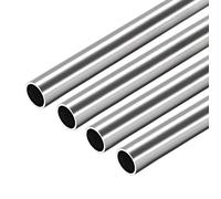 Tube rond en inox VOCOSTE 304 Inox 10mm OD 0.8mm Paroi Épaisseur 250mm Longueur Sans Soudure Droit Tuyau Tube 4 Pcs
