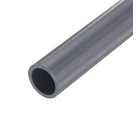 Tube rond rigide en PVC - 15,4 mm x 20 mm x 20 mm de long - Gris clair - Résistant aux impacts - Pour tuyau d'eau, travaux manuels, manchon de câble