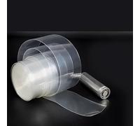 Tube thermorétractable en PVC Transparent-1 pièce 18650, diamètre 18.8mm ~ 190mm, Manchon de câble de boîtier de Protection doublé d'adhésif(140MMx1 Meter)
