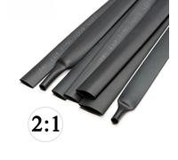 Tube thermorétractable noir de 5 mètres/LOT, 1mm, 1.5mm, 2mm, 3mm, 4mm, 5mm, 6mm, 8mm, 10mm, 12mm, 14mm, 16mm, 18mm, 20mm, gaine isolante noir