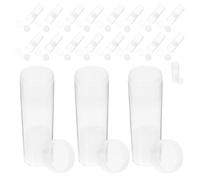 Tube Transparent 20 Pièces avec Couvercle à Vis 31mm | Boîtier Plastique avec Mousse Protectrice, Rangement Portable, pour Collectionneurs et Numismates, Adapté aux Capsules