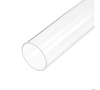 Tube Tuyau SOURCING MAP Transparent Tuyau Acrylique Rigide 46mm ID x 50mm OD x 305mm 2mm Mur Rond Tube Tuyaux