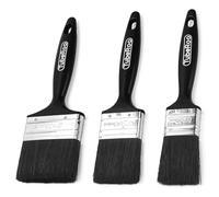 TubeRoo Lot de pinceaux de peinture, 37, 50, 75 mm, pour peinture, huile de bois et peinture murale, pour lasure sur bois, kit de pinceaux plats, pinceaux de peinture pour métal, pinceau de surface