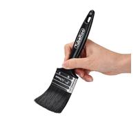 TubeRoo Pinceau de peinture de taille moyenne 50 mm - Pinceau fin pour peinture, huile de bois et peinture murale - Pinceau à lasure pour lasure pour bois - Pinceau plat pour métal