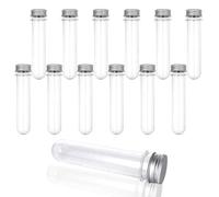 Tubes À Essai En Plastique Transparent De 110ml, 20 Pièces, Conteneurs Transparents Réutilisables Pour Le Stockage De Bonbons, Liquides, Saletés De Bain