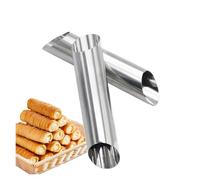 Tubes de Cannoli en acier inoxydable, Kits de tubes en forme de corne en rouleau, moules de cuisson antiadhésifs for coquille de Cannoli Croissan(3)