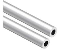 Tubes en aluminium, Lot de 2 tubes ronds en aluminium d'une épaisseur de paroi de 2,5 mm, tube droit creux en aluminium de diamètre extérieur de 22 à 25 mm, adapté à l'industrie