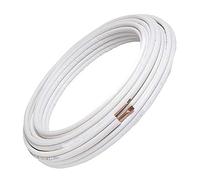 Tubes en cuivre pour climatiseur de conditionnement, paire 1/4" + 1/2" adaptés aux gaz R410A R407C R32 (3 mètres (3+3))