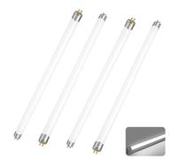 Tubes Fluorescents T8 15W, 4 Pack Tube Fluorescent T8 G13 15W 450mm, Blanc Froid 6000K, AC 220V Led Tube CFL 1100LM, Pas de Scintillement, Tubes G13 pour éclairage de Secours, Cuisine, Armoire, Garage