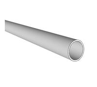 Tubes ronds en aluminium-satiné argent-3 m-16x1mm Quincadécor