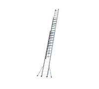 Tubesca - Echelle coulisse à corde 3x16 échelons accès 12,29 m max. - PLATINIUM 300 Agrip