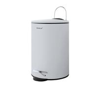 Poubelle de salle de bain TUBO, 3 l, gris, Blomus