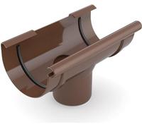 Tubulure de gouttière Braun système 100/90 en plastique robuste