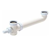 Tubulure polypropylène pour évier 2 cuves - 0204016 NICOLL