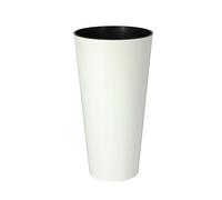 TUBUS SLIM 15,5L. pot brillant, dimensions (mm) 250x250x476, couleur Blanc
