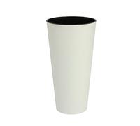 TUBUS SLIM 15,5L. pot, dimensions (mm) 250x250x476, couleur Blanc