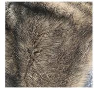 Tuccbay Tissu Fausse Fourrure 160x50cm Loup Artificielle Shaggy Fuzzy Poil Long Pointe Grise Teintée Blanc pour DIY Craft Pad Costume Décoration Sol avec Tapis Mode(Color:3 Brown)