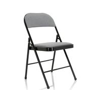 TUDELA II tissu - Chaise pliante gris clair