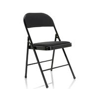 TUDELA II tissu - Chaise pliante Noir
