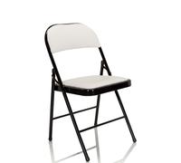 TUDELA simili-cuir/synthétique - Chaise pliante Blanc