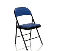 TUDELA simili-cuir/synthétique - Chaise pliante Bleu