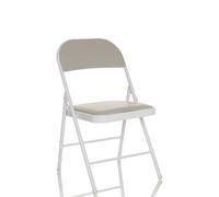 TUDELA W simili-cuir/synthétique - Chaise pliante Gris