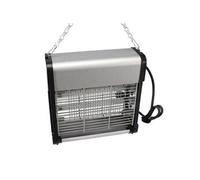 Perel Tueur d' Insectes UV électrique intérieur, Grille Haute Tension 2800V, Appareil Silencieux avec bac Amovible, Couverture 30 m², boîtier métal, Solution sans Produits Chimiques