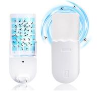 Tue-insectes électrique - Lampe UV - Anti-moustiques - Prise avec 4 pastilles adhésives - Piège à moustiques collant - Pi QIEDOVIEY