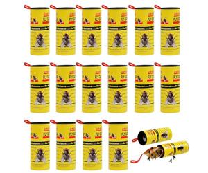 Tue Mouche, Attrape Mouche, Tue Mouche Adhesif, Tue Mouche Interieur, Papier Tue Mouche, Ruban Attrape Mouche, Rouleau Attrape Mouche, Attrape Mouche Collant et Autres Insectes Volants 16Pieces