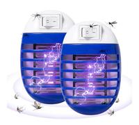 Tue-mouches électrique rechargeable pour intérieur avec lumière UV | Lampe LED pour maison, jardin et terrasse, piège efficace pour mouches des fruits et moustiques, puissant