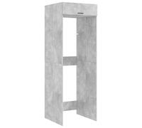 TUERYAFEK Armoire pour machine à laver en béton 67,5 x 68 x 200 cm | Imperméable, portes à charnières, poignées noires, spacieux, pour salle de bain