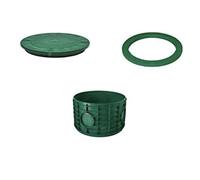 Tuf-Tite Ensemble rehausseur, couvercle bombé et bague d'adaptation pour fosse septique (rehausseur de 61 cm)