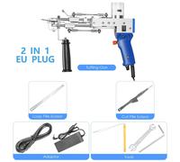 Tufting Gun, options Loop Pile et Cut Pile, fiche UE 220V, FICHE UE 220V-a