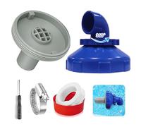 TUIBEIDAMAI Buse d’aspiration pour piscine 360° pivotante, buse de piscine réglable, sortie d’eau de piscine avec accessoires de raccordement pour piscine, buse d’aspiration pour piscine pour Intex