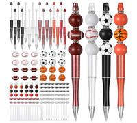 Tuidzljd 16 Ensembles de Stylos à Bille en Plastique Stylos à Bille en Vrac Kit de Fabrication de Stylos à Perles, pour Enfants Étudiants Cadeaux de Bureau Scolaire