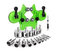 Tuidzljd 17 PCS Kit de Scie Cloche Diamantée Ensembles de Forets avec Double Ventouses Guide de Fixation de Gabarit de 4 mm à 83 mm
