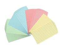 Tuidzljd 300 Feuilles de Fiches Colorées 3x5 Pouces Cartes de Notes Lignées Cartes Flash Couleur pour Étudier, Prendre des Notes, Liste de Choses à Faire