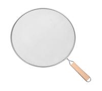 Tuidzljd Cuisson Friture Acier Inoxydable Anti Éclaboussures Garde Filet D' Graisse Écran Anti-Éclaboussures Pan Mesh Guard Splash Cover Facile à Utiliser 29 cm