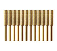 Tuidzljd Ensemble de 12PCS Cylindrique Revêtue de Diamant de 5,5 mm pour Affûteuse de Tronçonneuse, Kit de Pierre pour Affûter la Chaîne de Scie à Chaîne, Outils de Meulage et de Sculpture
