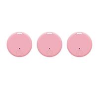 Tuidzljd Lot de 3 Traceurs GPS pour Véhicules, Localisateur de Clés, Traceur GPS, Mini Traceur GPS, Traceur GPS pour Animaux de Compagnie, Rose