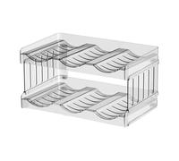 Tuidzljd Organisateur de Bouteille D'Eau Organisateur de Tasse Empilable Accessoires de Tasse pour Gobelet de 40 Oz avec Poignée pour Armoire 2 Étages