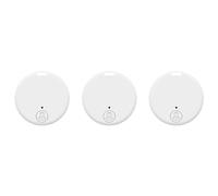 Tuidzljd Paquet de 3 Traceurs GPS pour Véhicules, Localisateur de Clés, Traceur GPS, Mini Traceur GPS, Traceur GPS pour Animaux de Compagnie, Blanc