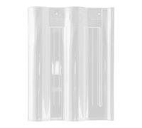 Tuile Acrylique Transparente 42,8x32,5x0,5cm pour serrage | Panneau Lumineux Léger, Surface Lisse Résistante aux Intempéries, Pose Facile pour Cour et Structures Traditionnelles
