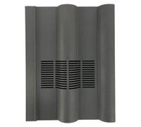 Tuile de ventilation romaine double, gris ardoise, 420x330 mm