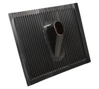 Tuile en aluminium noire, dimensions 450 x 500 mm, pour supports de toiture