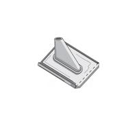 Tuile en tôle de plomb avec manchon en tôle de zinc 410 x 410 mm, Ø 60 mm