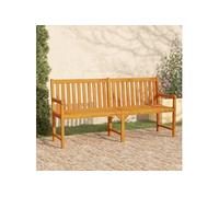 vidaXL Banc de jardin 180 cm en bois massif d'acacia