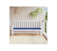vidaXL Coussin de Banc de Jardin Bleu Royal 200x50x3 cm
