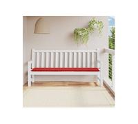 vidaXL Coussin banc de jardin rouge 200x50x3 cm